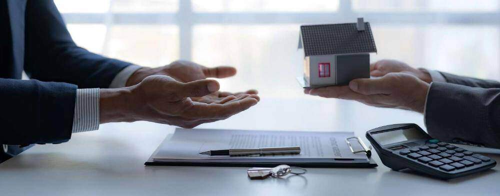 handing over a house